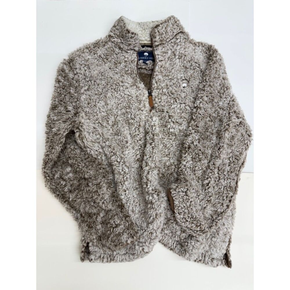 Women's Medium Southern Shirt Co 1/4 Zip Sherpa Pullover with Pockets